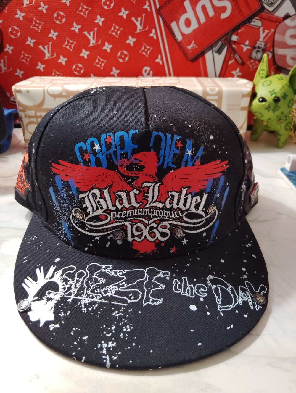 Black Label Project Mayhem'Carpe Diem' Graphic Snapback Hat -